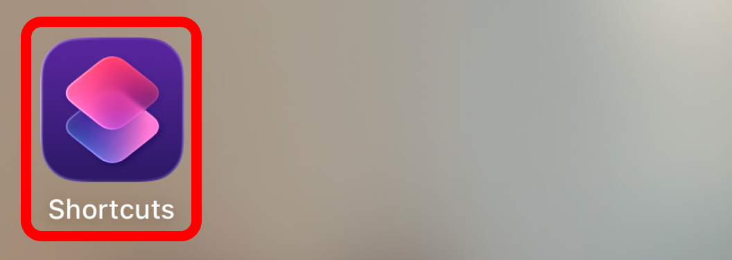 Open Shortcuts App