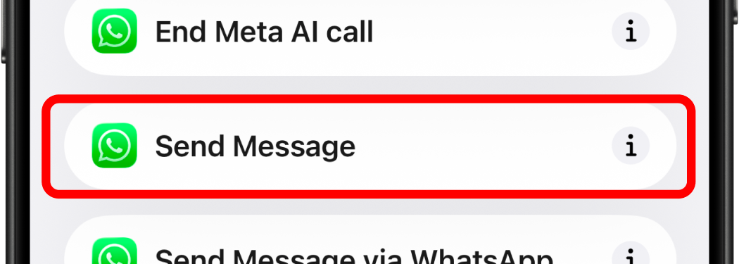 Add WhatsApp Send Message